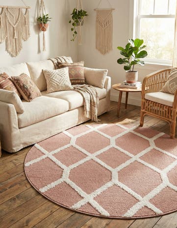 5' 3 x 5' 3 Boho Round Rug