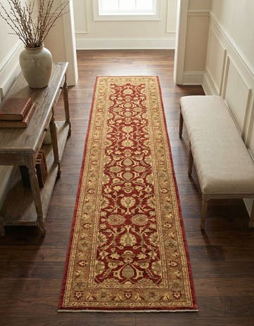 2' 8 x 9' 8 Hand Knotted Peshawar Ziegler Runner Rug