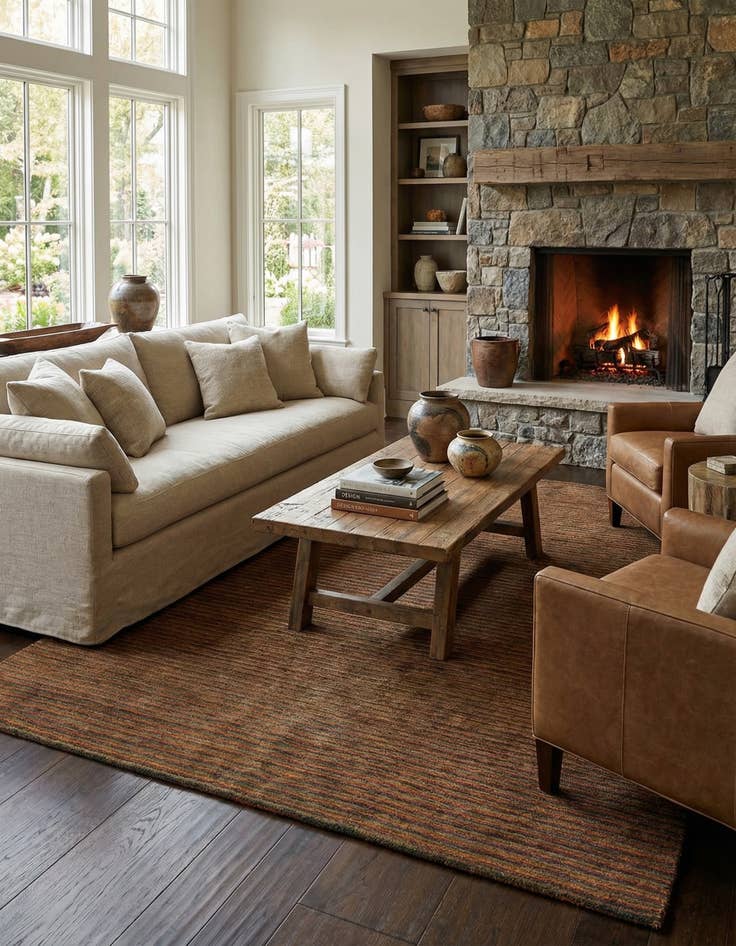 Detail image of 5' 3 x 8' 1 Juma Wool Rug