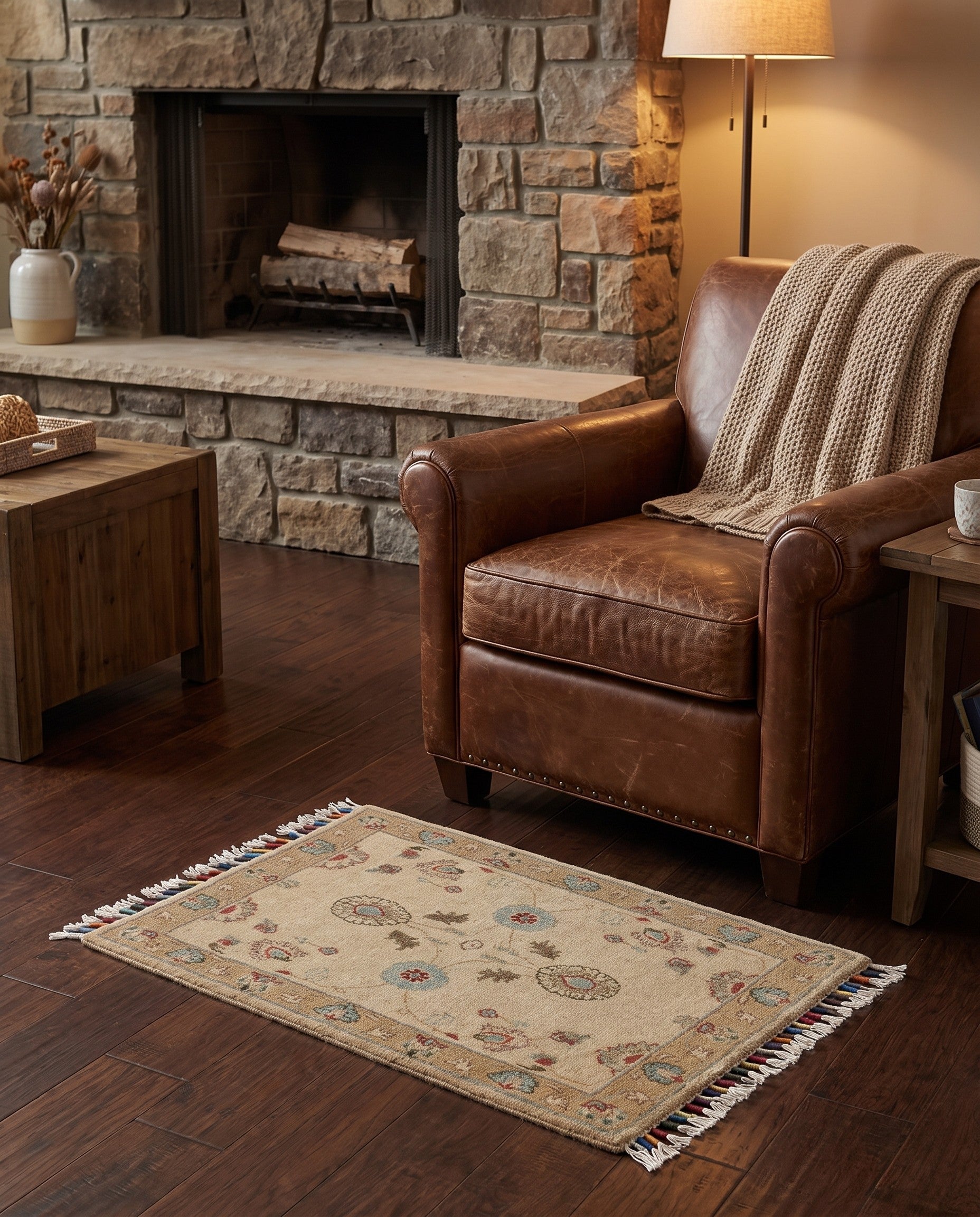 2' 1 x 2' 11 Hand Knotted Ariana Ziegler Rug