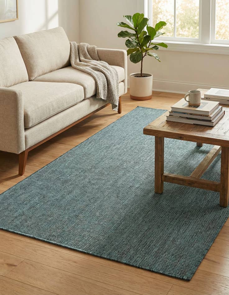 Detail image of 4' x 6'  Washable Solid Indoor / Outdoor Rug