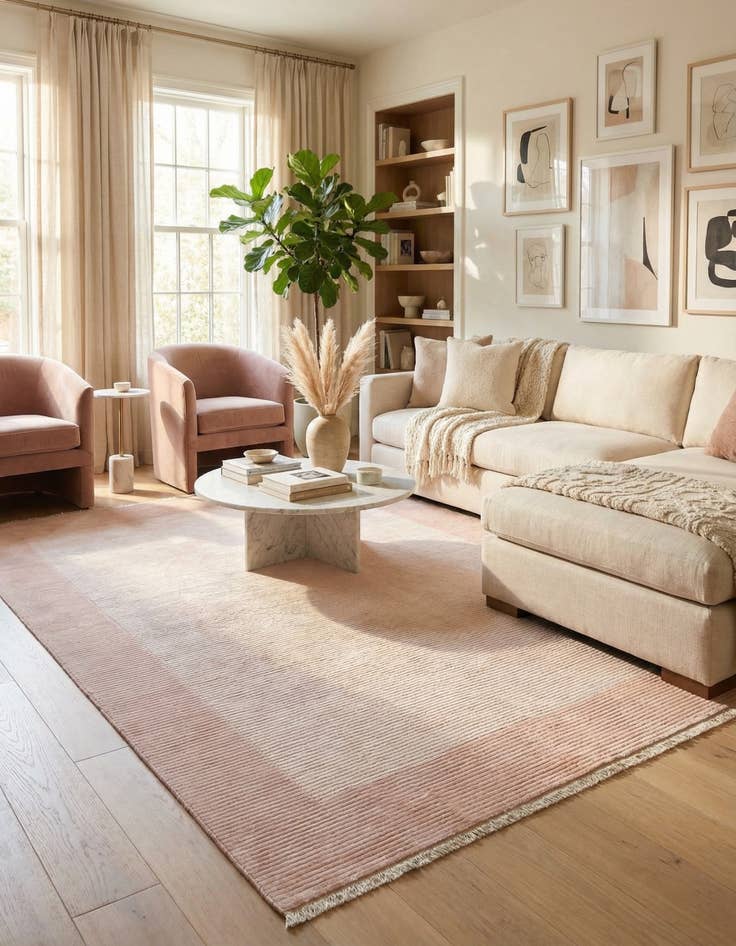 Detail image of 8' 1 x 11' 6  Hand Knotted Darya Wool Rug