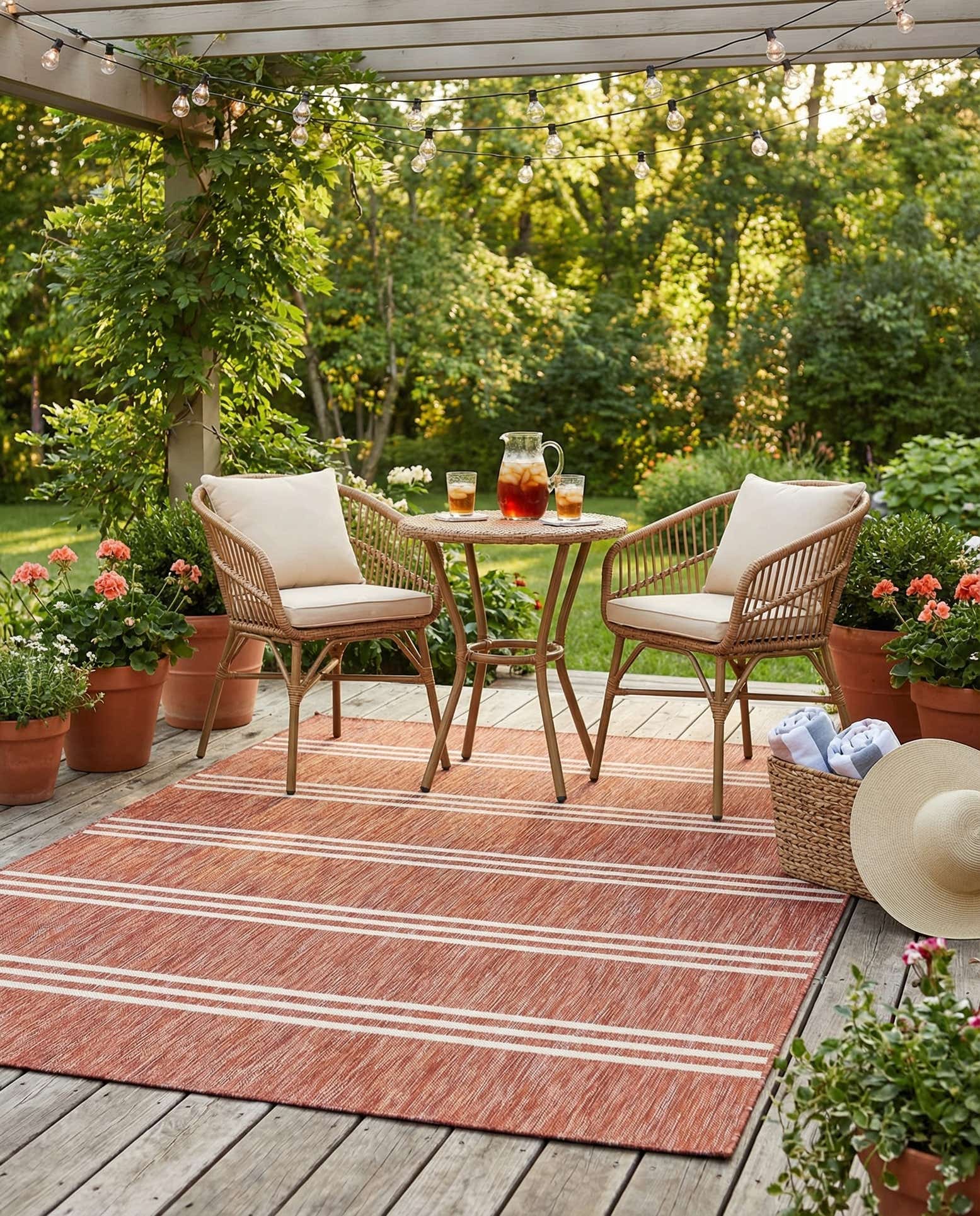 6' x 9' Easy-Clean Jill Zarin Anguilla Indoor / Outdoor Rug