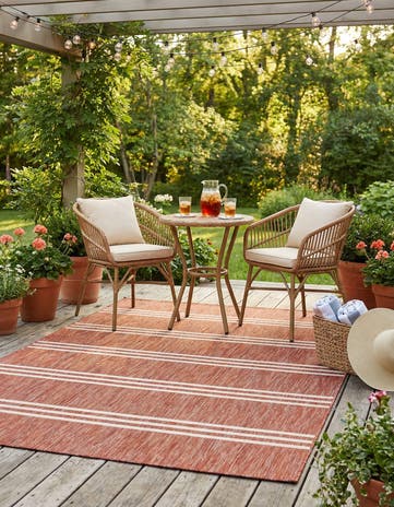 6' x 9' Easy-Clean Jill Zarin Anguilla Indoor / Outdoor Rug
