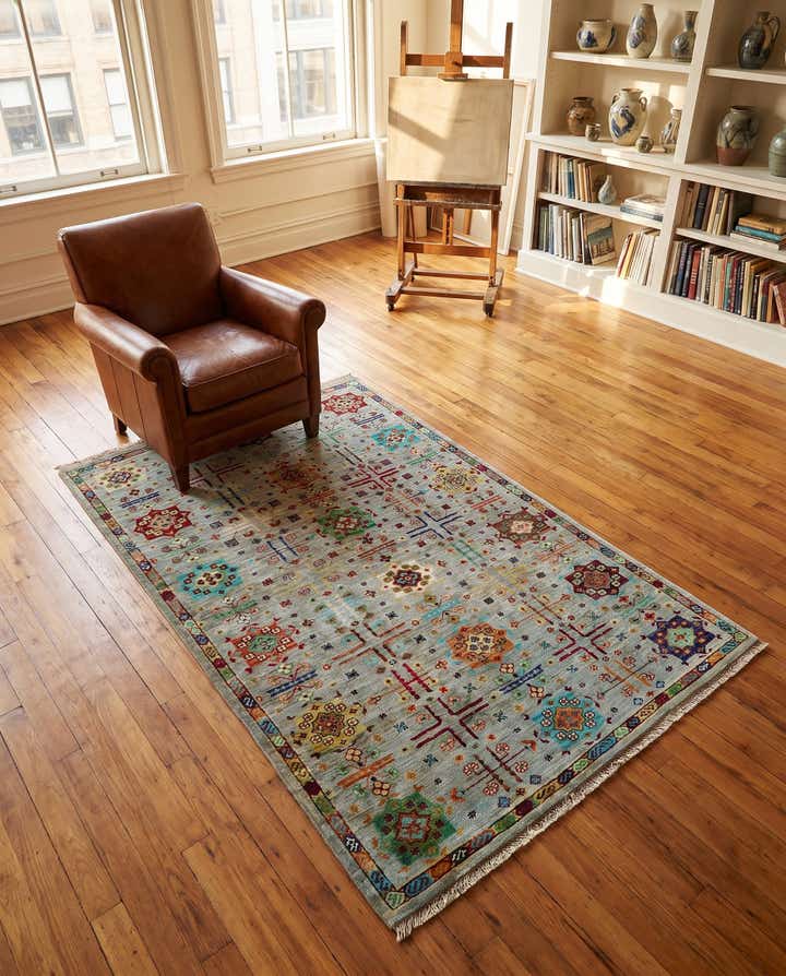 4' x 6' Hand Knotted Ariana Ziegler Rug