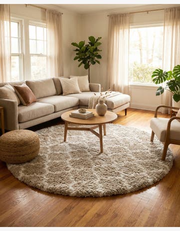 8' x 8' Marrakesh Shag Round Rug