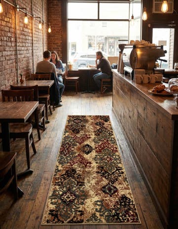 2' x 5' Coffee Shop Runner Rug