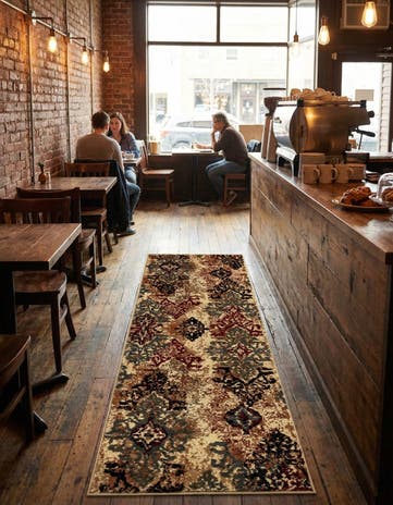 2' x 5' Coffee Shop Runner Rug