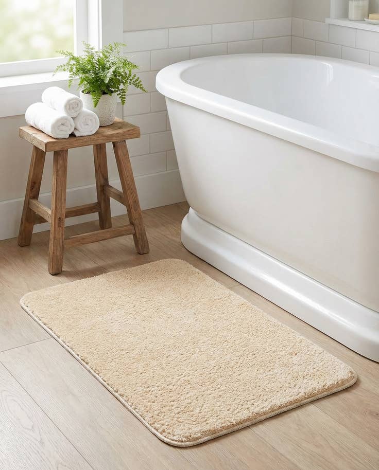 Detail image of 1' 8 x 2' 7 Bano Everyday Bath Mat