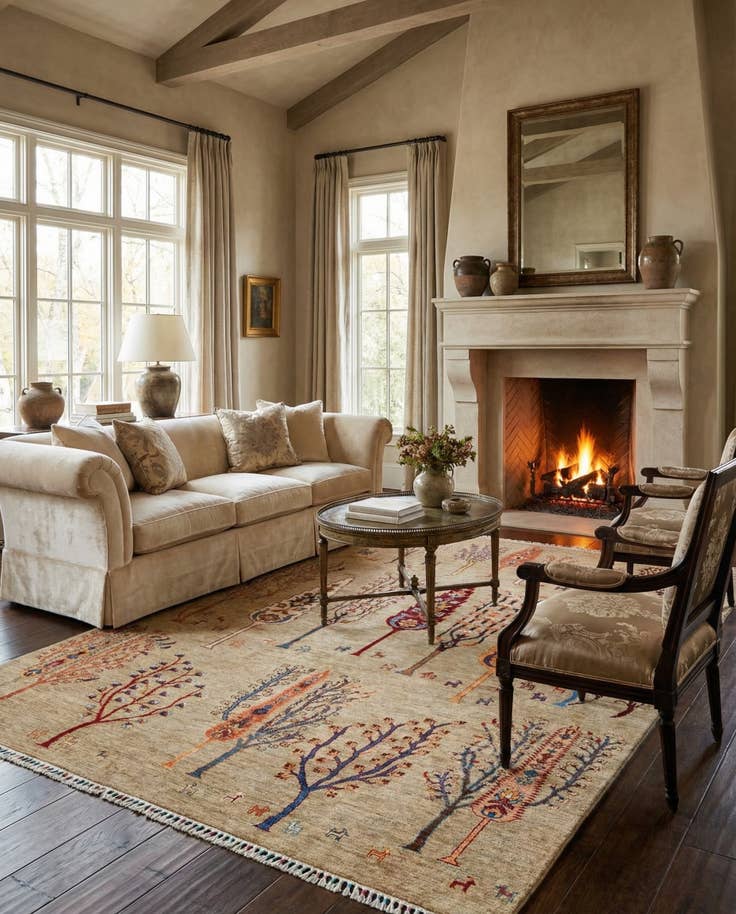 Detail image of 5' 9 x 8' 5 Ariana Wool Rug