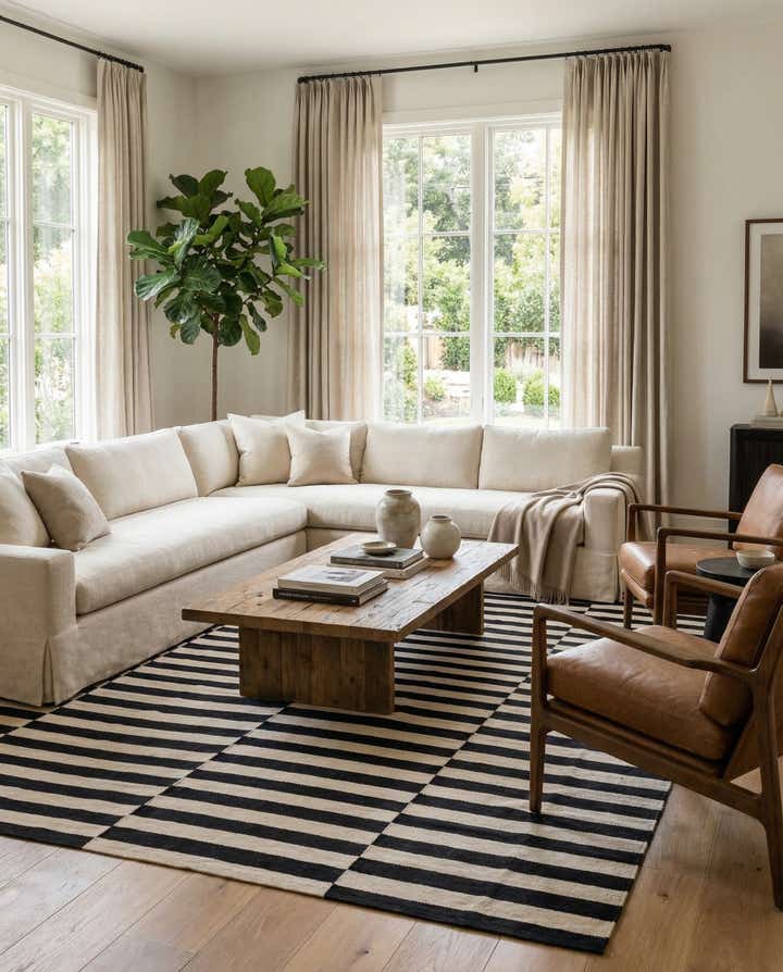 8' 2 x 11' 1 Hand Woven Kilim Modern Wool Rug