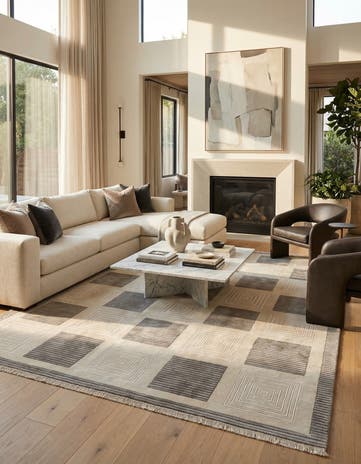 6' 6 x 9' 4 Hand Knotted Darya Wool Rug