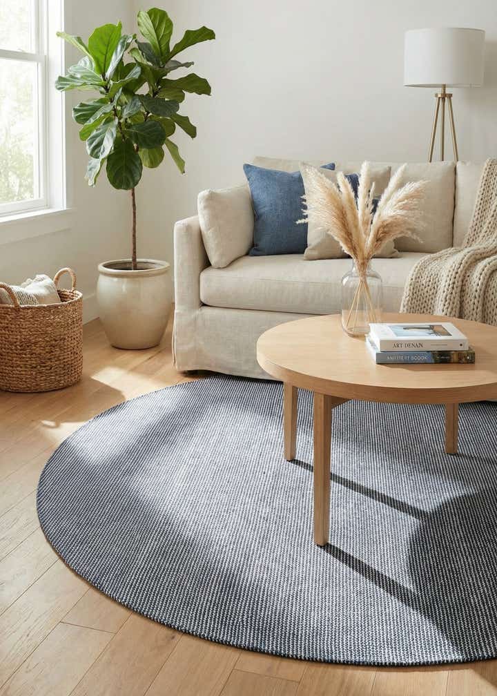 7' 10 x 7' 10 Easy-Clean Jill Zarin Palm Springs Indoor / Outdoor Round Rug