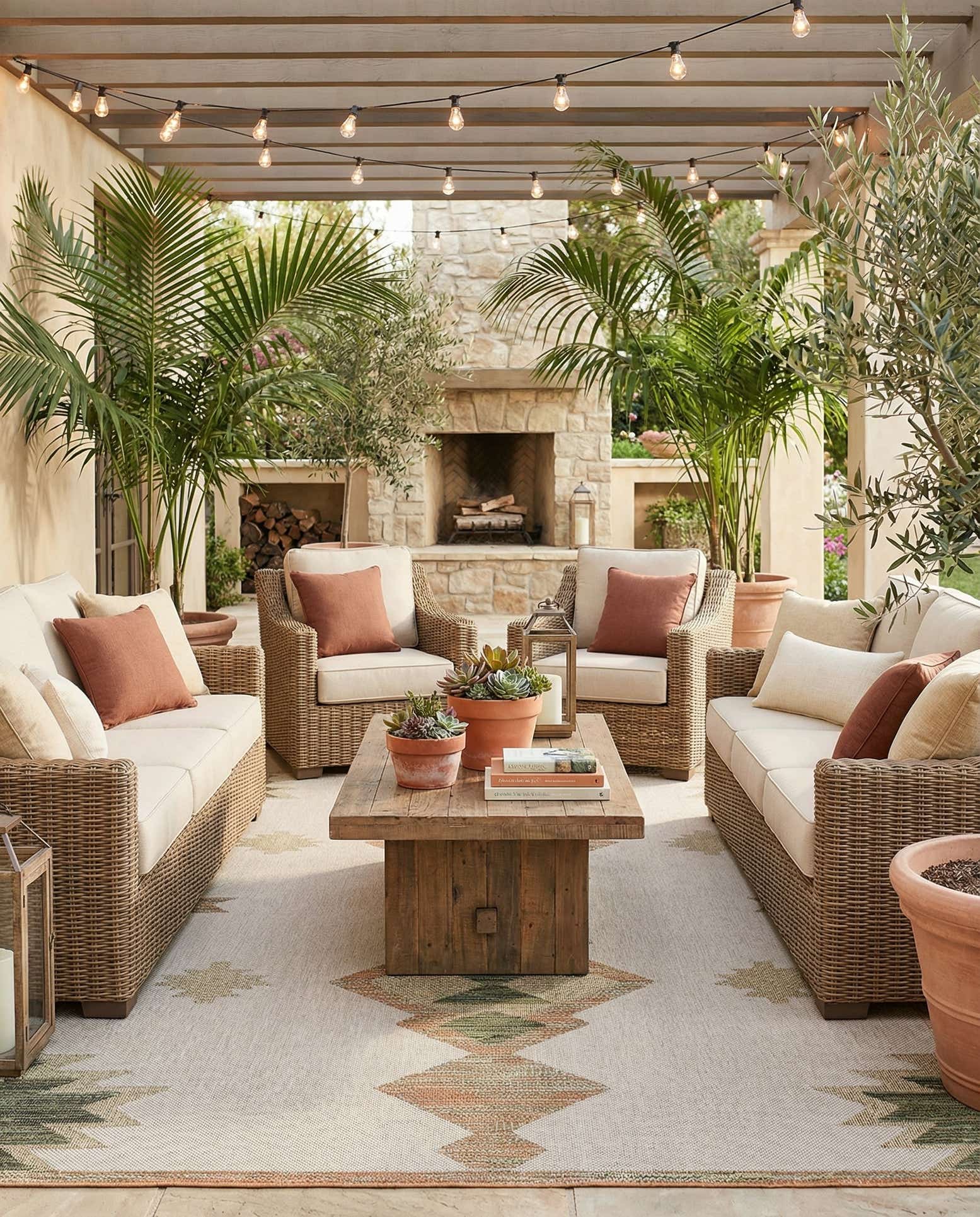 9' x 12' Easy-Clean Baja Indoor / Outdoor Rug