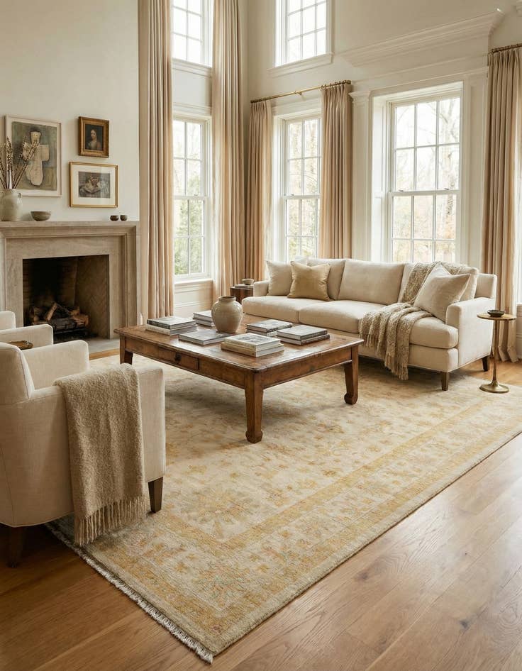 Detail image of 8' 5 x 11' 5 Kaizar Wool Rug