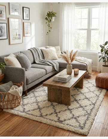 Pearl Infinity Shag Rug