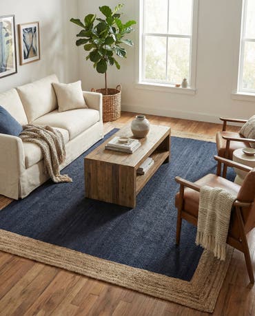  9' x 12' 2  Hand Braided Jute Rug