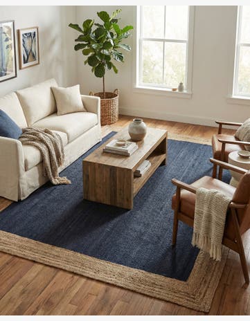 9' x 12' 2 Handmade Braided Jute Rug