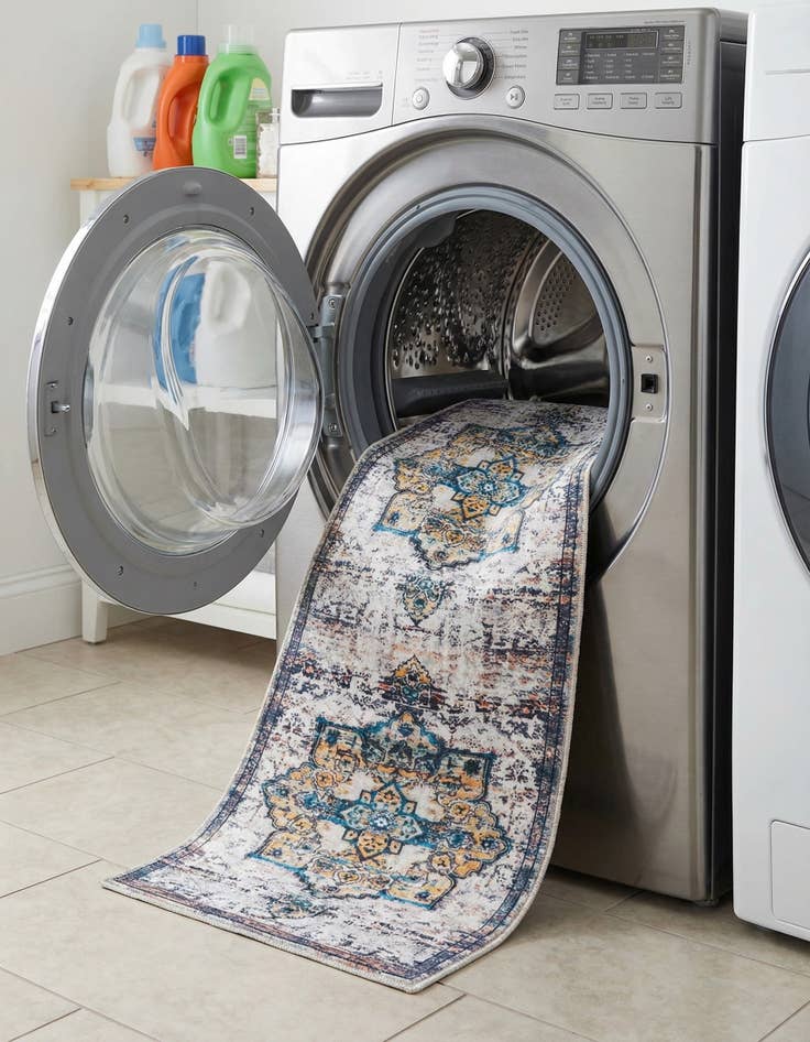 Detail image of 2' 7 x 12'  Washable Renaissance Runner Rug