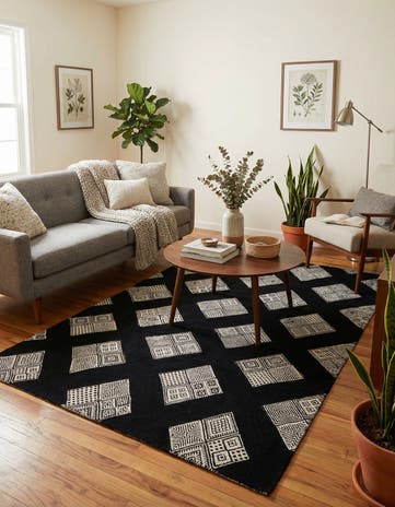 5' 1 x 8' Hand Woven Hand Woven Rug