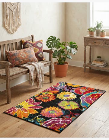 Black Tuscany Rug
