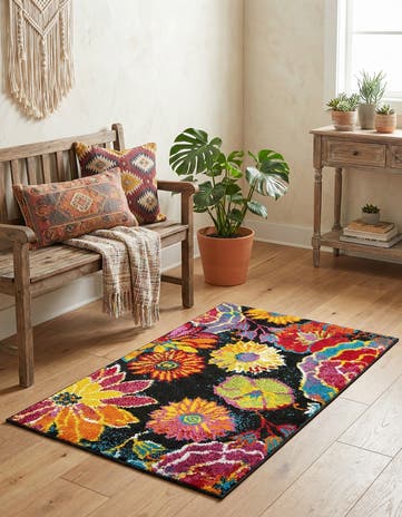 Black Tuscany Rug