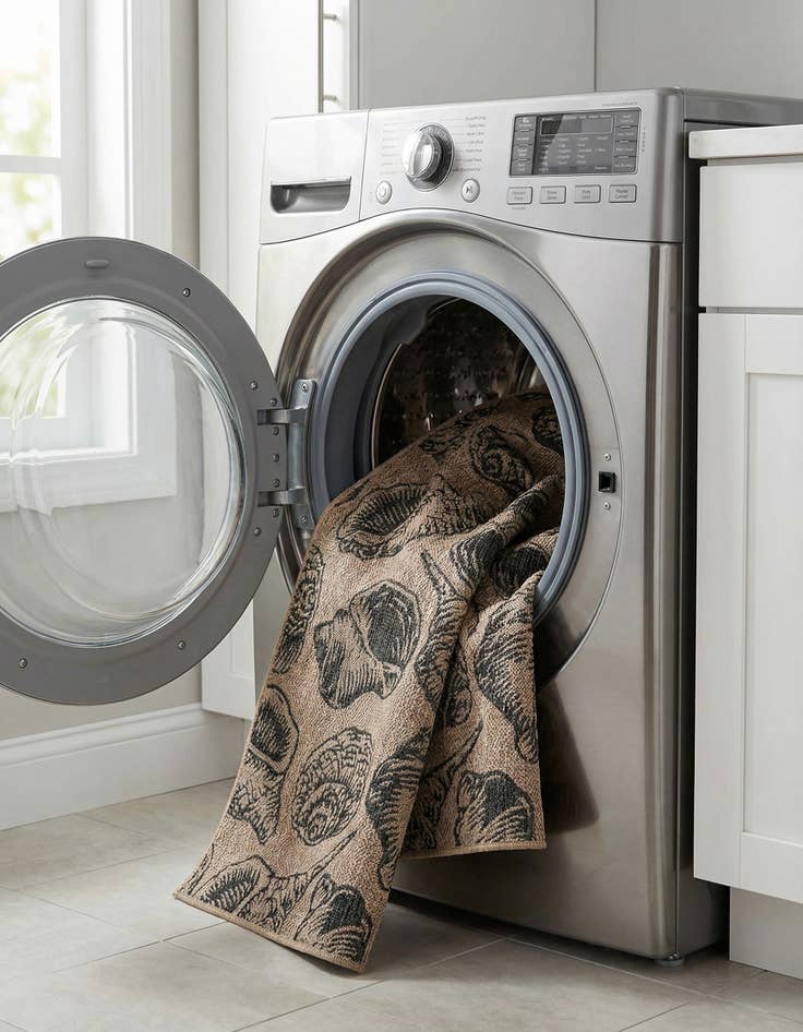 Detail image of 2' 7 x 12'  Washable Coastal Indoor / Outdoor Runner Rug