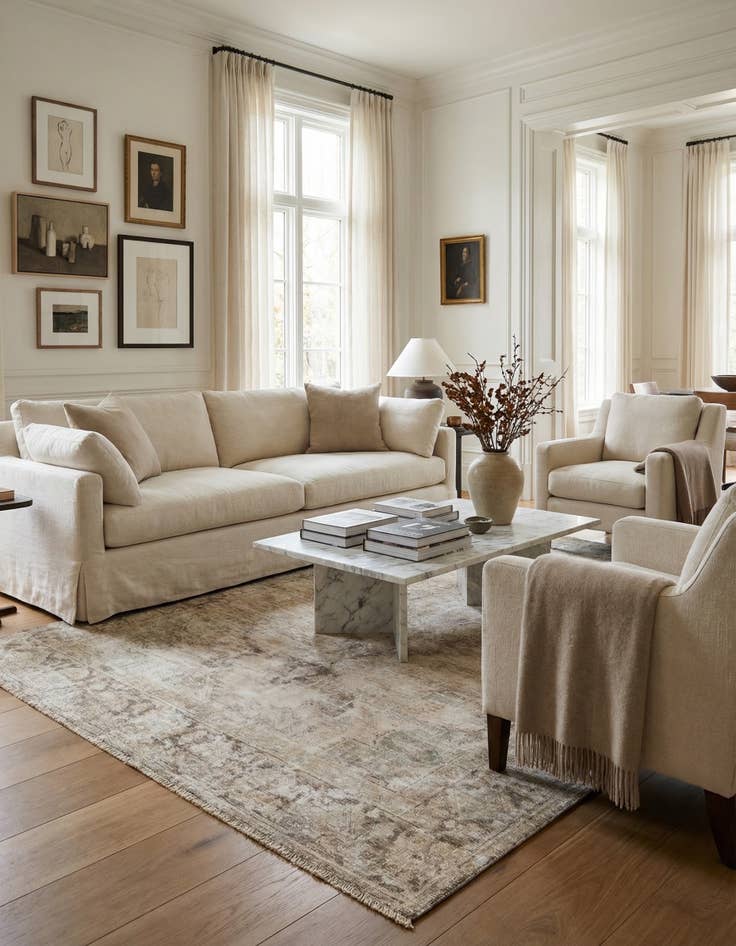 Detail image of  6' 2 x 8' 3  Hand Knotted Ultra Vintage Persian Wool Rug