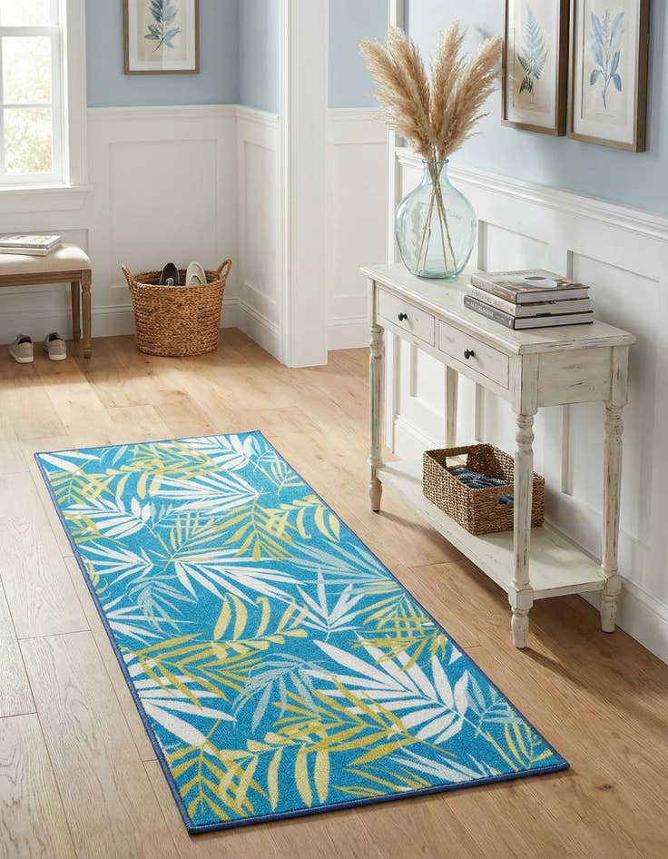 Detail image of 2' x 3' 11  Washable Jill Zarin Caribbean Indoor / Outdoor Runner Rug