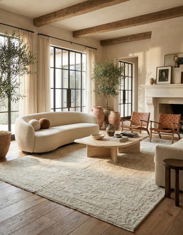 9' 10 x 14' 10 Hand Knotted Moroccan Wool Rug