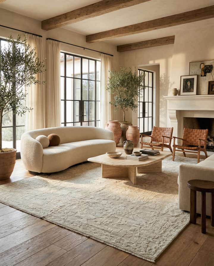 9' 10 x 14' 10 Hand Knotted Moroccan Wool Rug