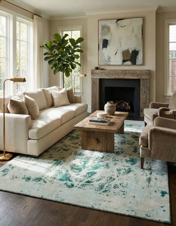 Detail image of 8' 8 x 11' 8  Hand Knotted Ultra Vintage Persian Wool Rug