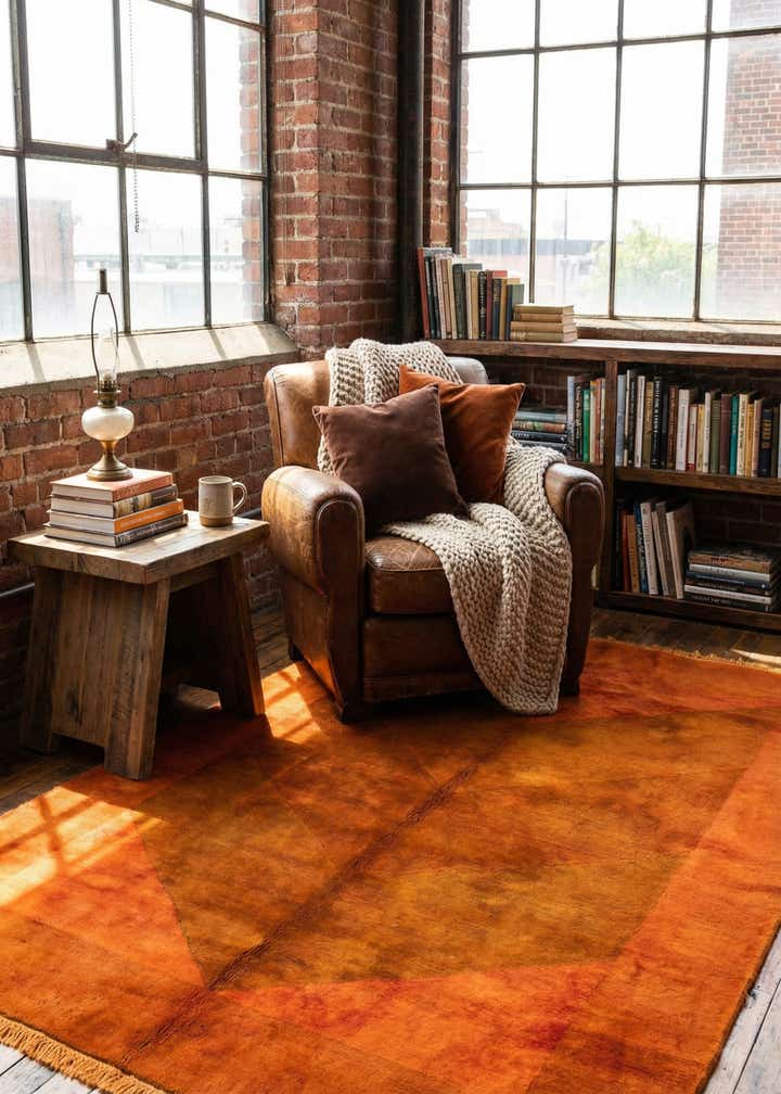 4' 5 x 6' 5 Hand Knotted Nepal Wool Rug