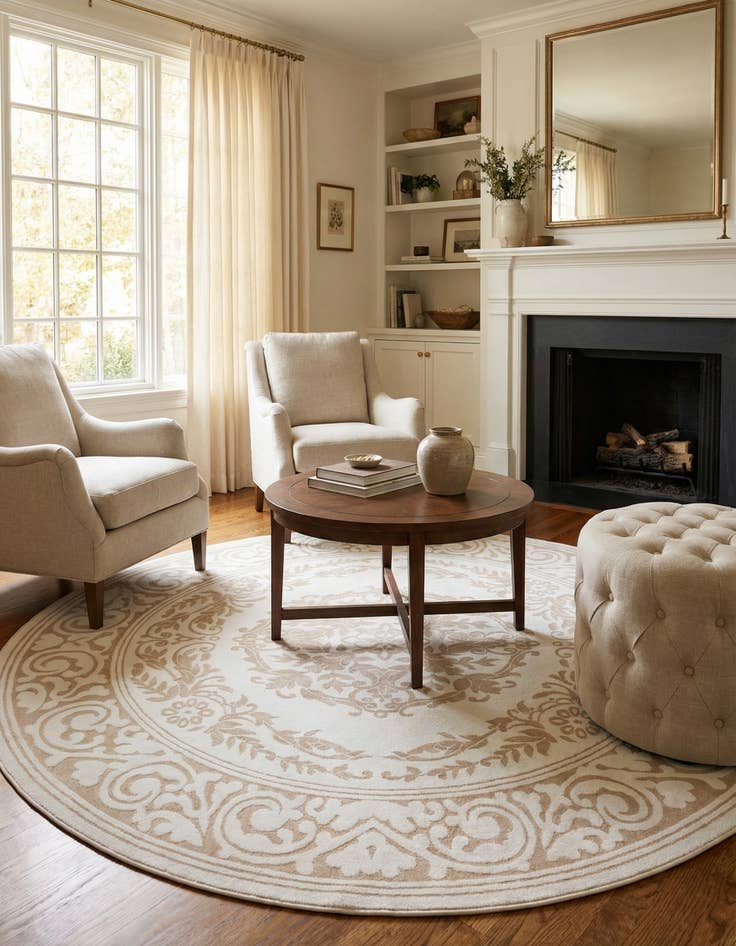 Detail image of 10' 8 x 10' 8 Hermitage Round Rug