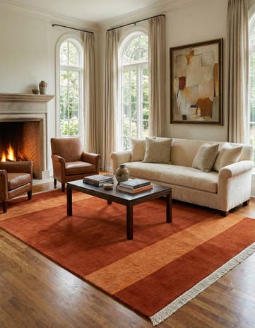 5' 7 x 7' 9 Hand Knotted Nepal Rug