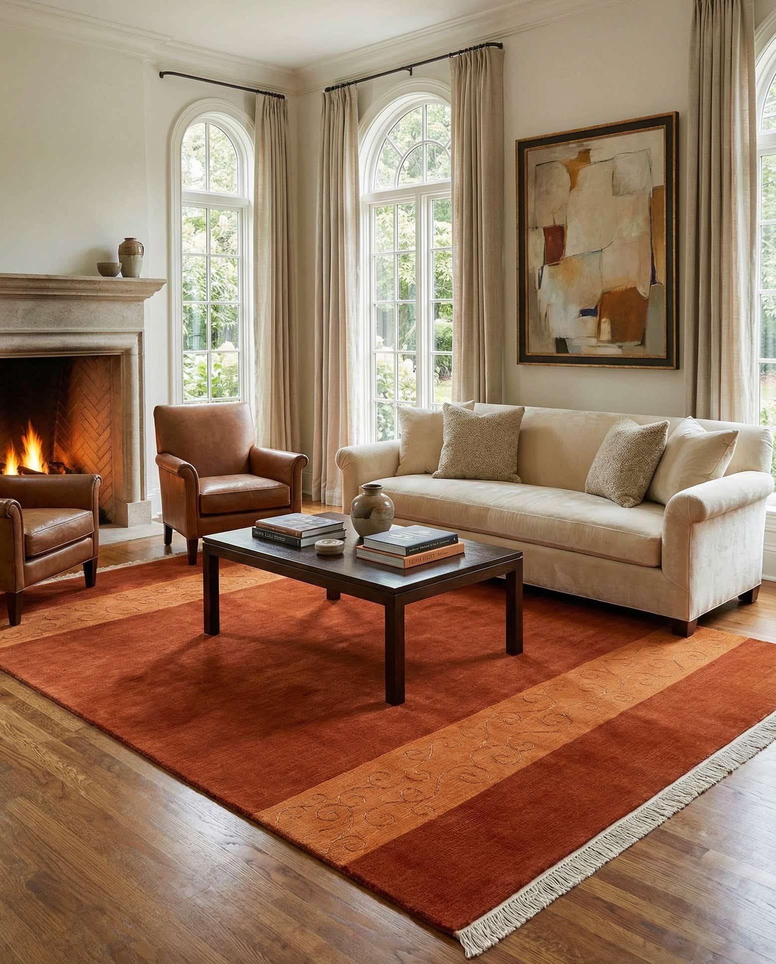 5' 7 x 7' 9 Hand Knotted Nepal Rug