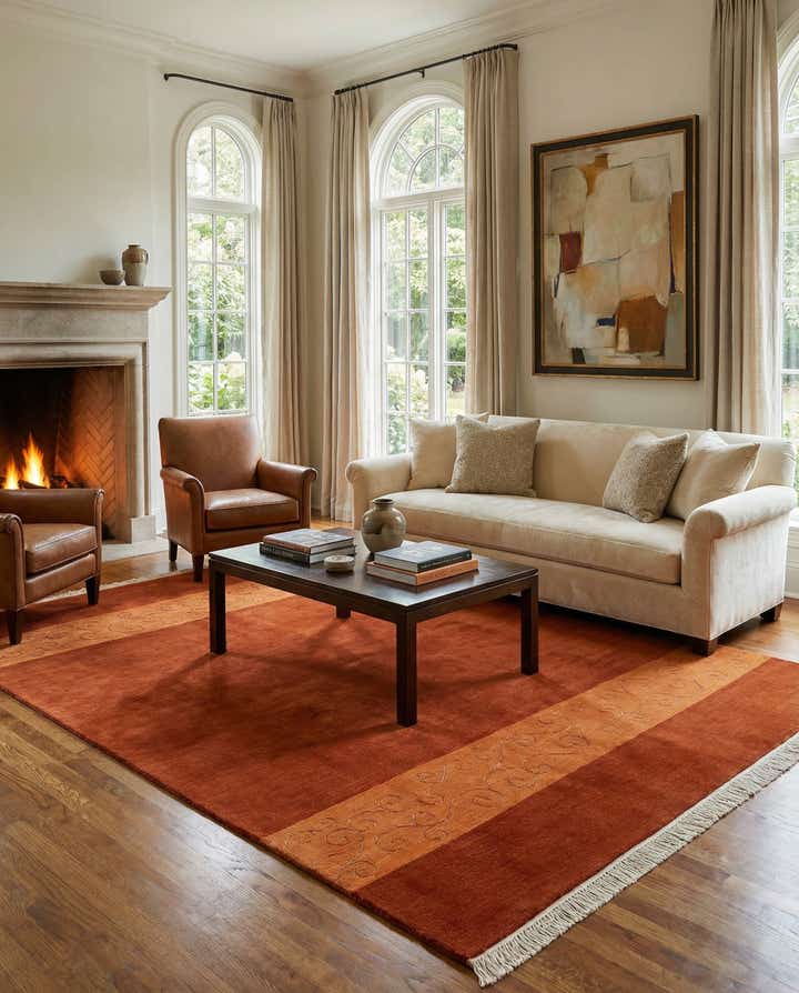 5' 7 x 7' 9 Hand Knotted Nepal Rug