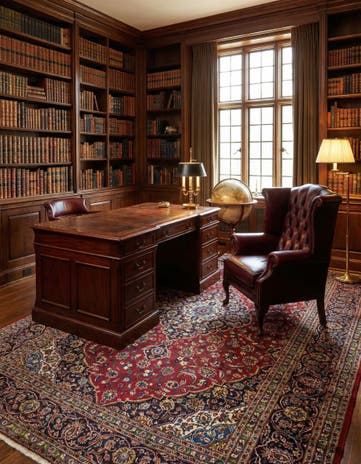 9' 10 x 12' 10 Hand Knotted Kashan Persian Wool Rug