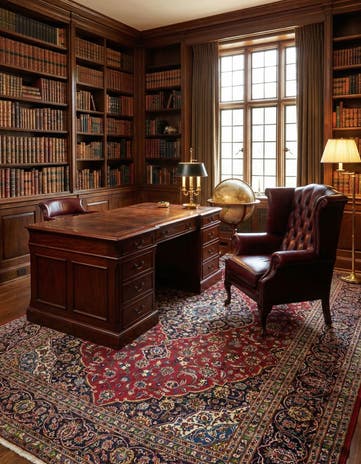9' 10 x 12' 10 Hand Knotted Kashan Persian Wool Rug