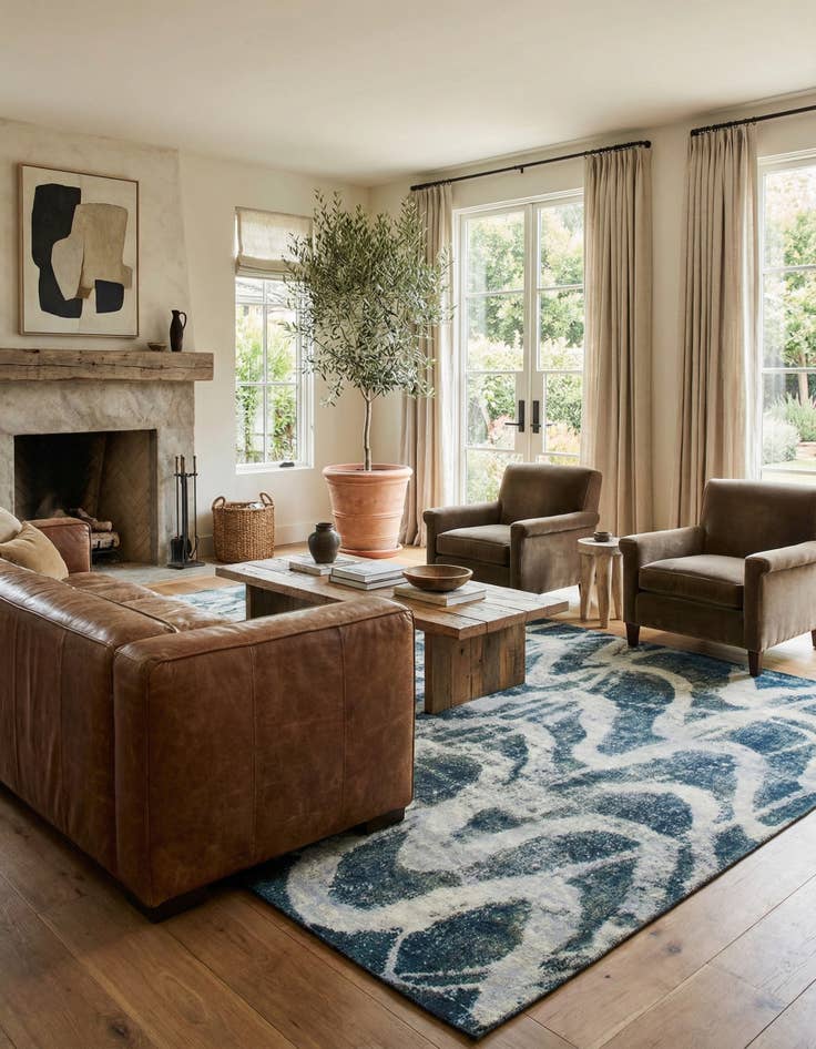 Detail image of 8' 2 x 10'  Hand Knotted Ultra Vintage Persian Wool Rug