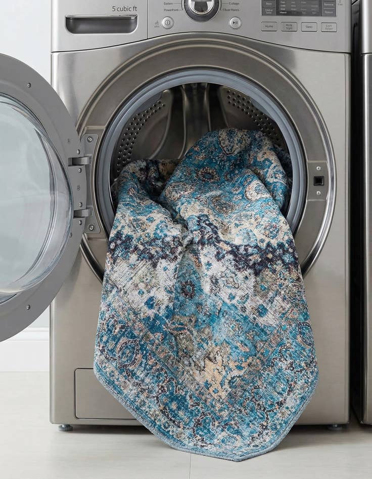 Detail image of 5' 3 x 5' 3  Washable Mangata Square Rug