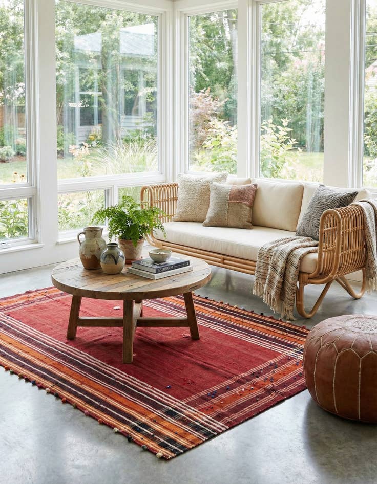 Detail image of 4' 10 x 8' 10 Jajim Rug