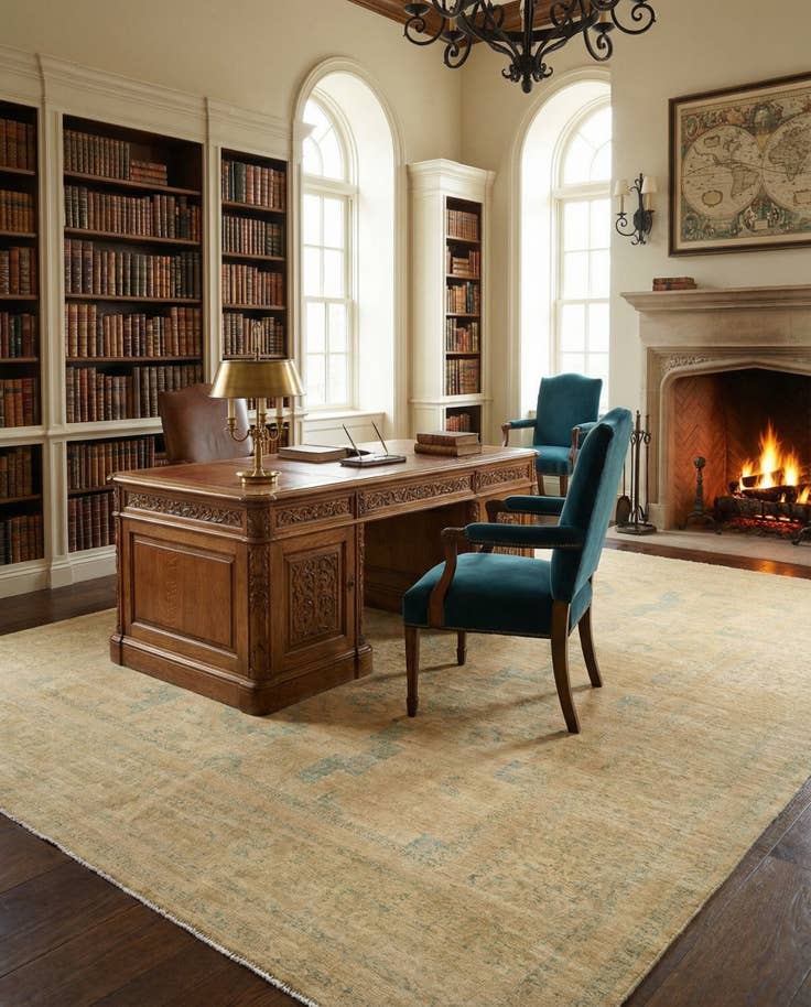 Detail image of 8' 10 x 11' 11 Amina Wool Rug