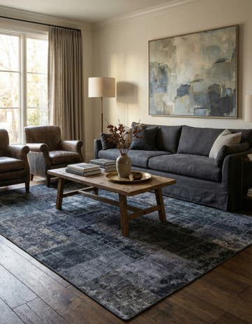 6' x 9' Hand Knotted Ultra Vintage Persian Wool Rug