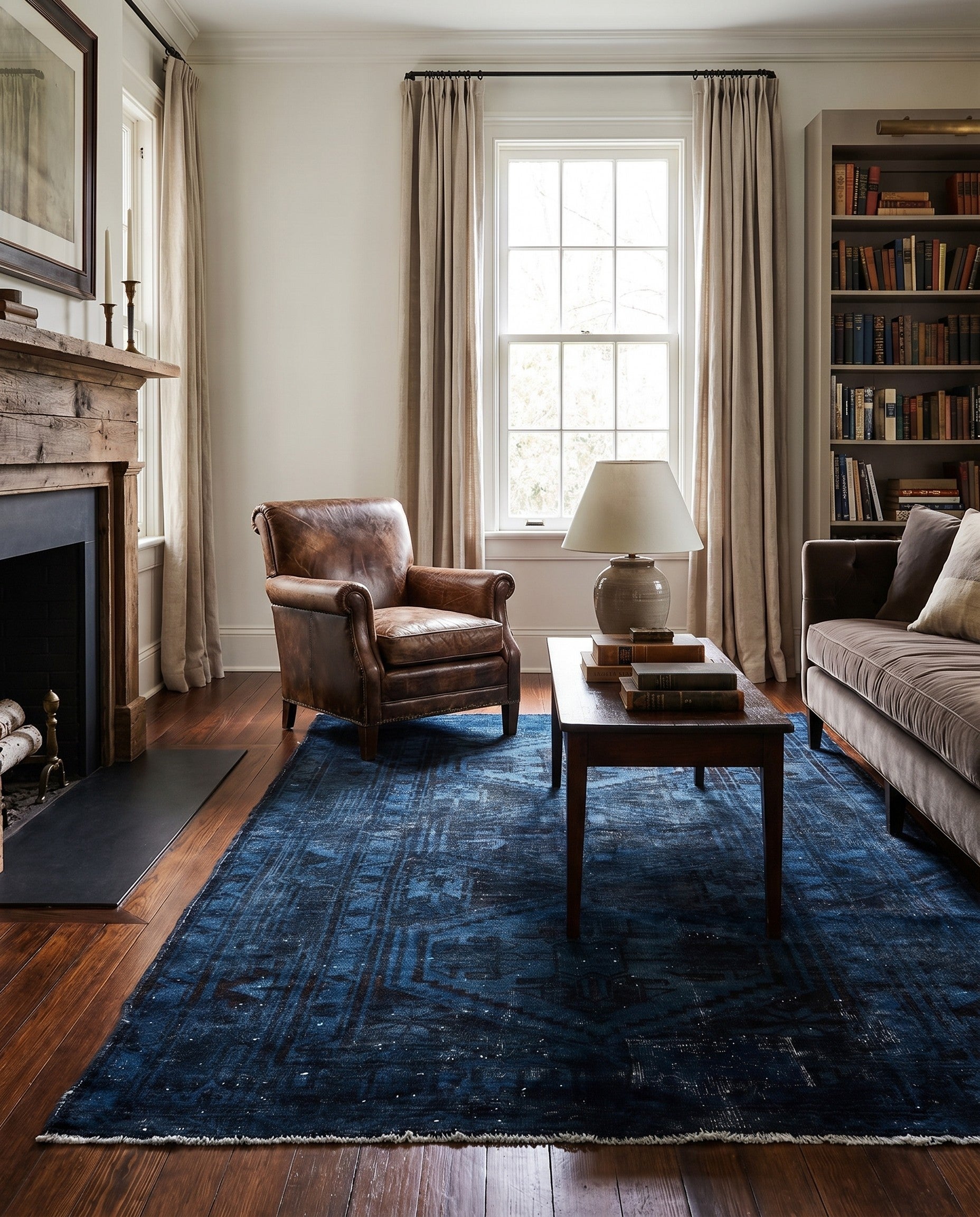 4' 3 x 6' 10 Hand Knotted Ultra Vintage Persian Wool Rug