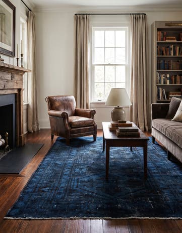 4' 3 x 6' 10 Hand Knotted Ultra Vintage Persian Wool Rug
