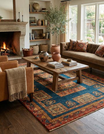 4' 8 x 7' 5 Luribaft Wool Rug