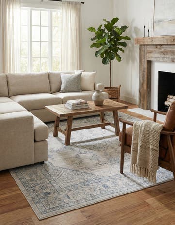 Gray Newport Square Rug