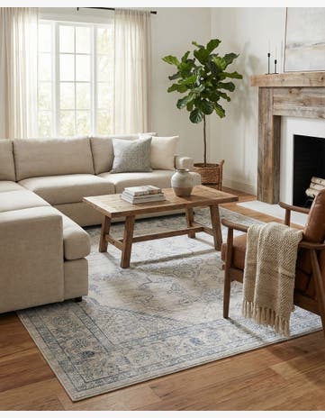 Gray Newport Square Rug