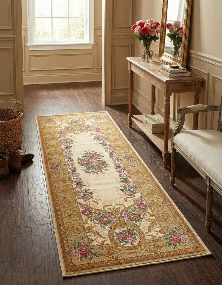 Detail image of 2' x 6' Easy-Clean Traditional Indoor / Outdoor Runner Rug